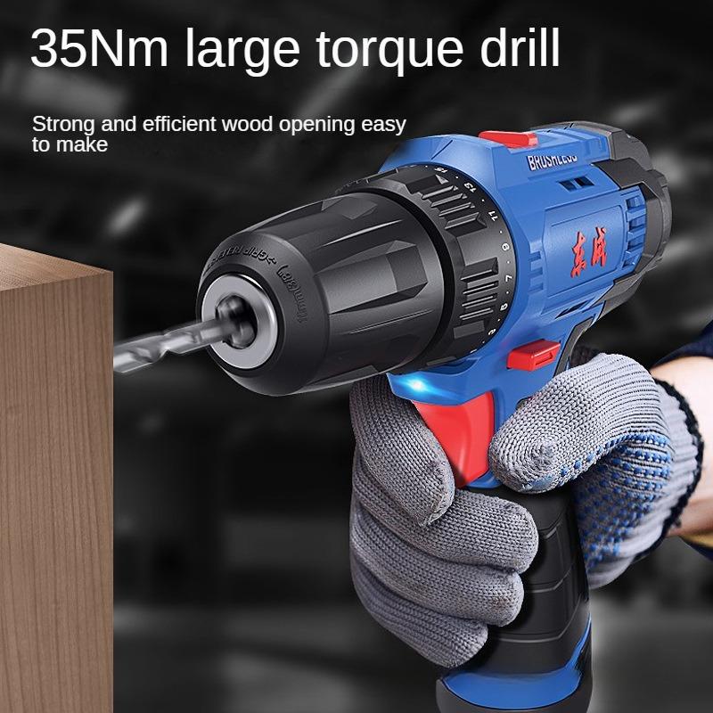 Dongcheng Hand Electric Drill Charging Drill DCJZ23-10 Two-speed 12V Lithium Electric Drill Driver Electric Screwdriver Stepless Change