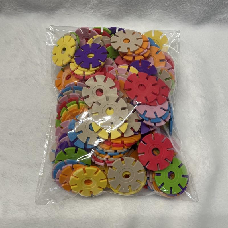 Non-Toxic 200Pcs Snow Flake Toy Educativos Building Blocks Brick Blocks Diy Puzzle Educational Toys Toys For Children 6 To 10 Years Kids