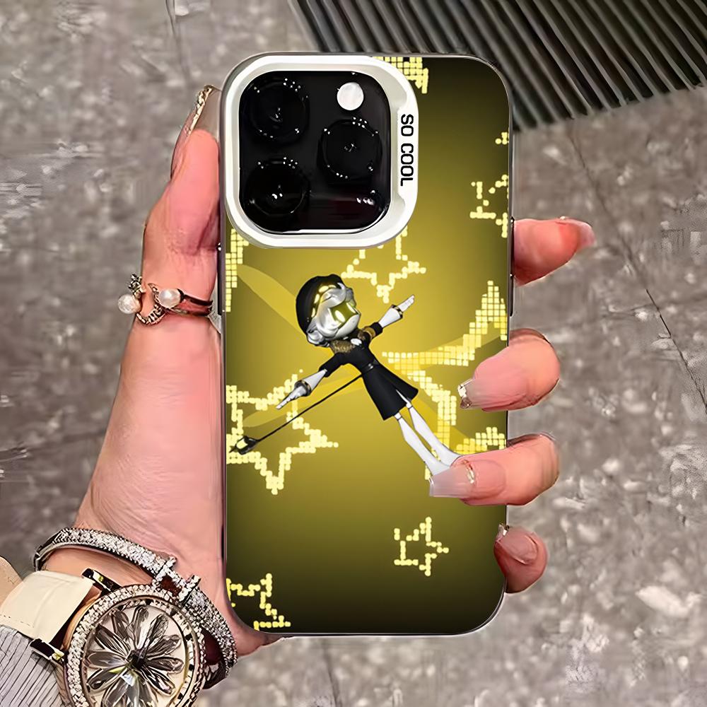 Murder Drones Phone Case For IPhone 17 Pro Max 16 Pro Max 15 14 13 11 12 Mini Xs X Xr 7 8 Plus Se Color Silver Cover