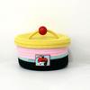Storage Box with Lid Dust-Proof Organizer Colorful Cotton Thread Container for Bedside Table Dressing
