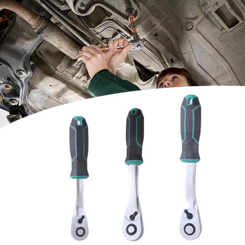 90 Tooth Wrench Ratchet Wrench 1/2 "3/8" 1/4" Wrench Tool Smooth to Operate Efficient in Tight Spaces