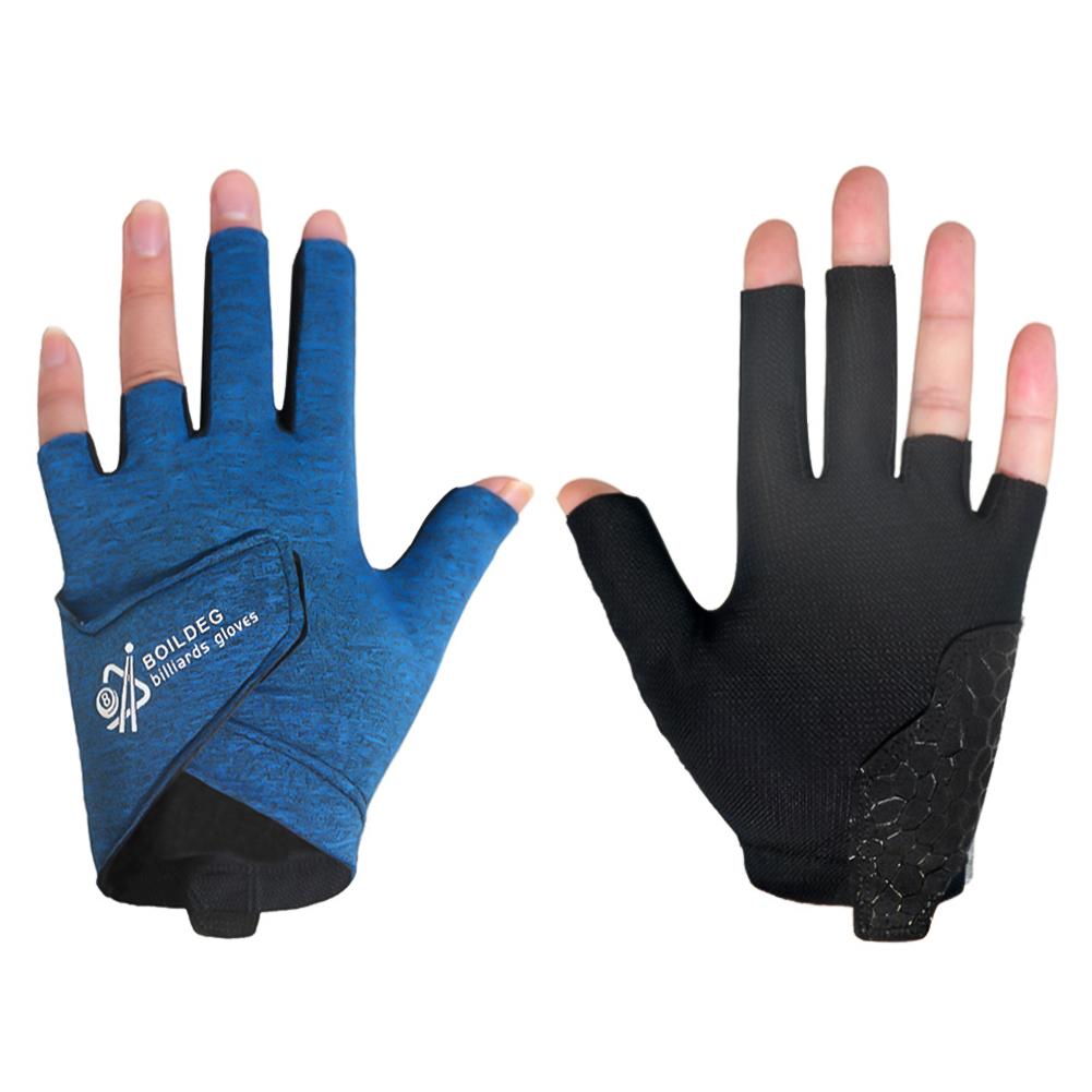 1PC Professional Billiards Gloves With Anti-Slip Pads Breathable And Sweat-Wicking Snooker Gloves Self-Adhesive Cloth Fixed For Left Hand