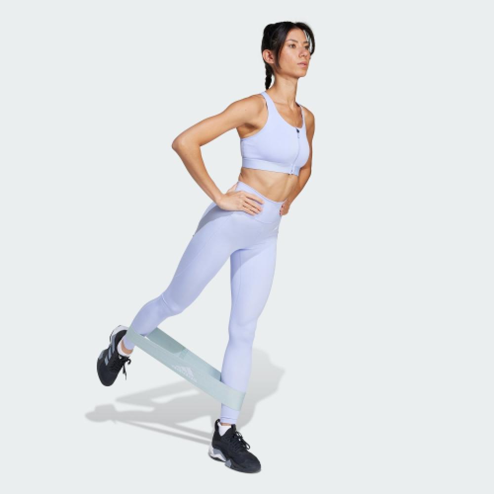 Adidas Powerreact Training Medium Support Zip Bra Jj2676