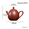 Chinese Tradition Yixing Purple Clay Teapot Handmade Dragon Egg Tea Pot Raw Ore Zhu Mud Kettle Household Zisha Tea Set 90ml