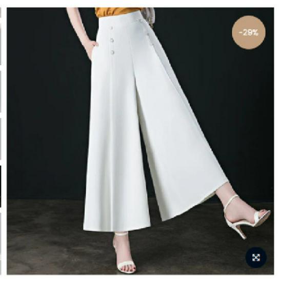 

2026 Summer Women s Loose Wide-Leg Drapey Pants for Middle-Aged Moms - Thin, Elegant Skirt-Pants 3XL