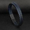 Titanium Alloy Magnetic Bracelet Men's Vintage Cowhide Multi-layer Hand-woven Design Fashion Personality Hand Jewelry