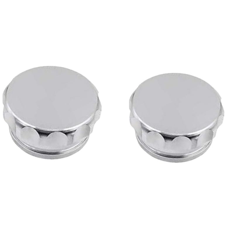 Car Aluminum Weldable Fuel Tank Filler Neck Set Universal Weld-on Fuel Water Inlet Pipe With Radiator Coolant Reservoir Caps 2 P