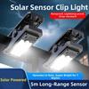 Clip On Solar Clip-on Lamp 3 Modes Smart Sensor Garden Wall Light Waterproof Human Body Induction Solar Fence Light Gate
