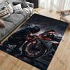Motorcycle rider futuristic atmosphere carpet Yoga living room room decor children's crawling mat doormat area rug