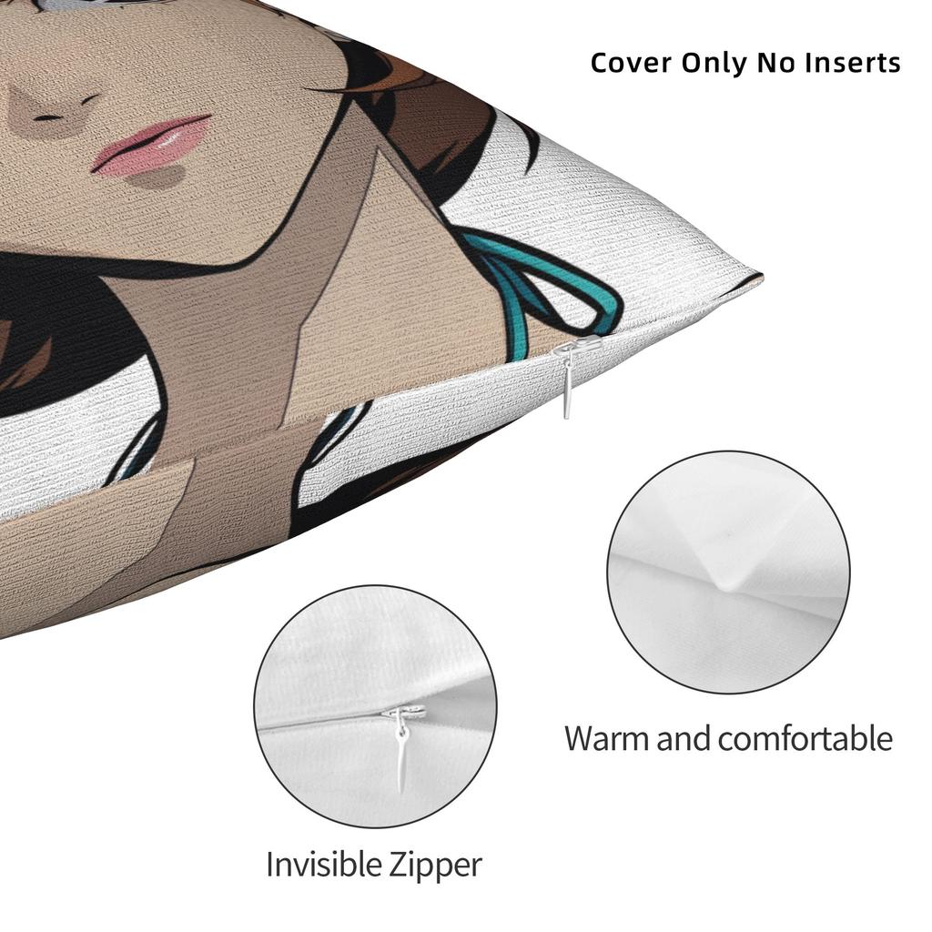 P-Personas Characters Pillow Case Print Pillow Cover For Sofa Bedroom Home Decor Novelty Cushion Cover