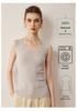 Women's Ribbed U-Neck Wool Camisole – Slimming, Stylish, Versatile Knit Sleeveless Top for Autumn and Winter