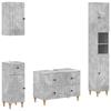 4 Piece Bathroom Cabinet Set ALKMAAR Concrete Grey