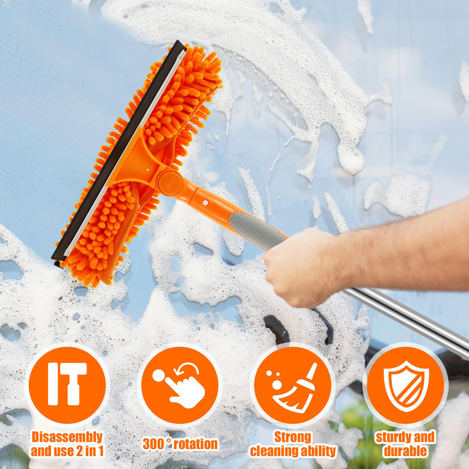 

Glass Cleaner Mop with Silicone Scraper Window Glass Cleaning Household Tool Squeegee Wiper Cleaning Tool Shower Squeegees