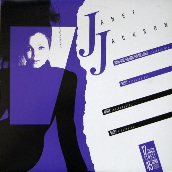 

12inch Record JANET JACKSON What Have You Done For Me Lately SP23039 AM Records 1986 Canada Dance Electronica Used