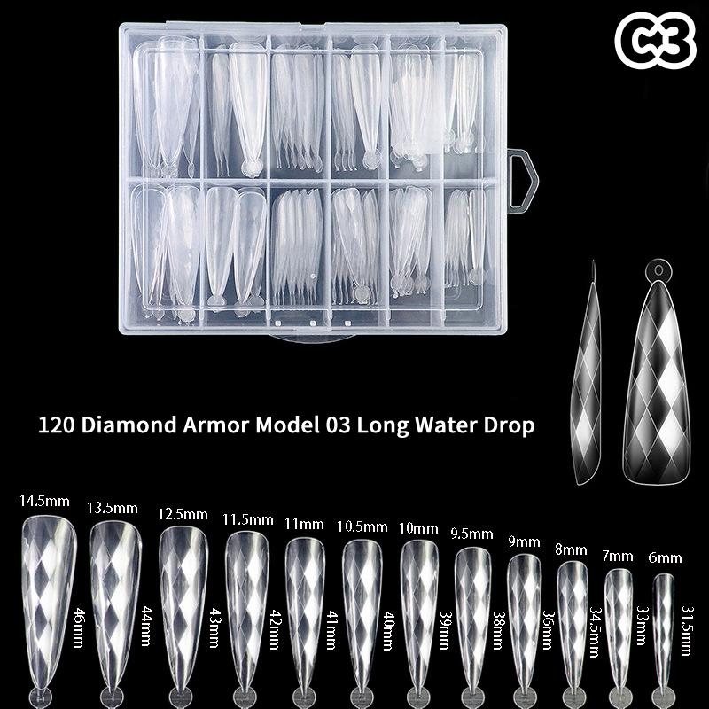 Sandwich Dual Nail Forms 240Pcs 15Size Extensions-Dual Forms Coffin Oval Almond Nail Forms Top Mold Bottom Mold Extensions