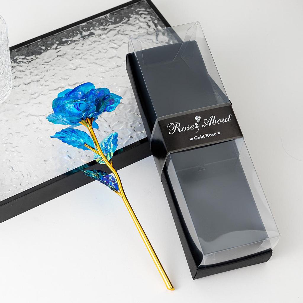 Gold Foil Rose Flower Gift – Perfect for Birthdays & Valentine's Day