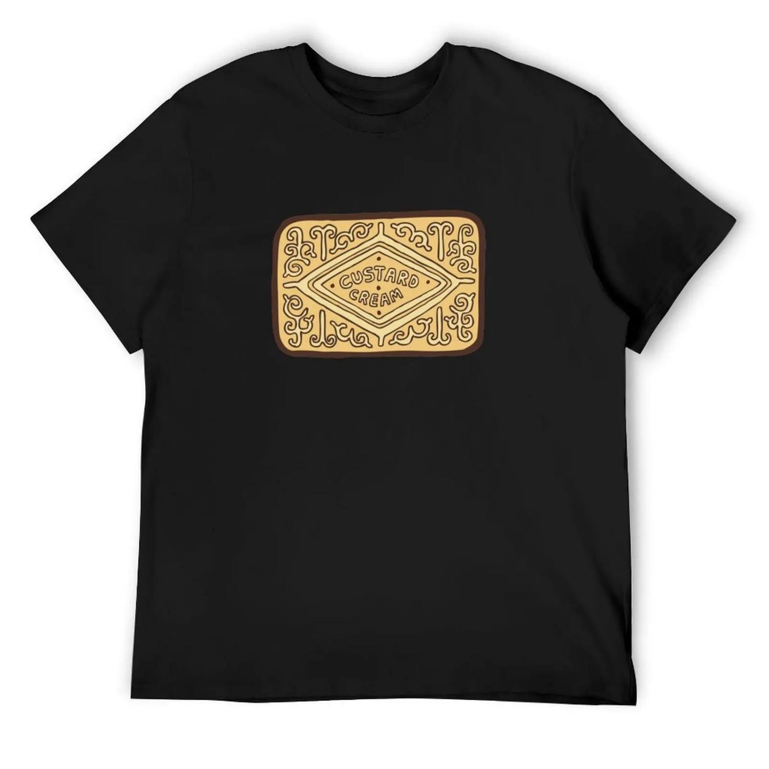 Custard Cream British Biscuit T-Shirt S