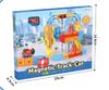 Magnetic Construction Diy 3D Train Puzzle Electric Track Race Car Kids Educational Toy Assembly Stem Building Block Rail Car Set