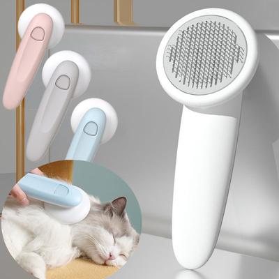 Pet Grooming Comb Dog Massage Brush Cat Hair Removal Brush Steel Needle Comfortable Hair Removal Massage for Puppy
