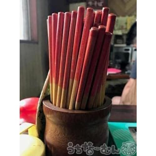 Okinawa Limited Edition Bamboo Lacquer Chopsticks, 5 Pairs with Non-slip Grips, 3 Packs with Okinawan Stickers