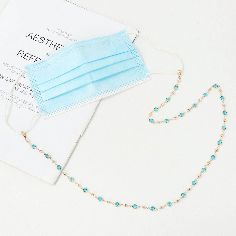 Fashion Crystal Long Eyeglass Lanyard Glasses Necklace Glasses Chain Eye Wear Accessories