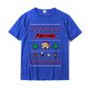 Aggretsuko Ugly Christmas Sweater Rage Short Sleeve Shirt Customized Tops Shirt Cotton Unisex T Shirts Customized Retro