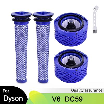 Vorfilter & HEPA-Nachmotorfilter Kompatibel für Dyson V6 DC59 Staubsaugerteile DY-96674101 & DY-96566101 Ersatz