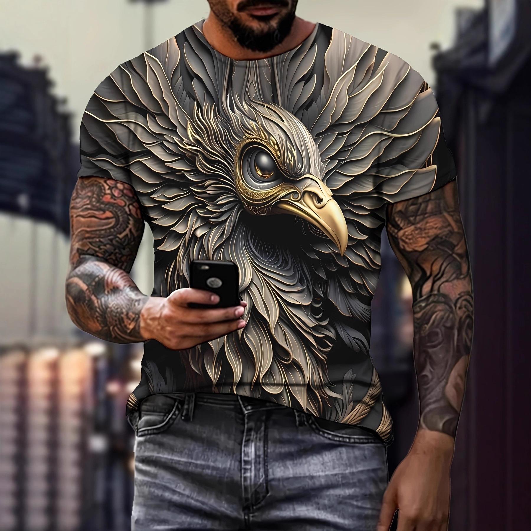 

Printed Short-sleeved Fashion Simple Top Loose Comfortable T-Shirts Men’s S