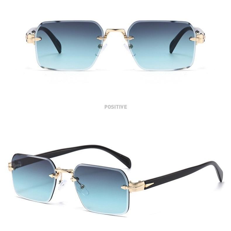 Men's sunglasses, new fashionable sunscreen sunglasses, personalized frameless trimmed sunglasses
