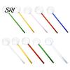 Ergonomic Glass Spoon Handmade Long Handle for Cooking Heat-Resistant Kitchen Utensil Adaptable Tool Stirring Serving Scooping Unique Gift Home Chefs