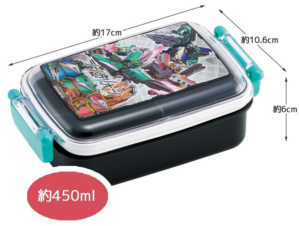 Skater Lunch Single Made in Shinkalion RBF3ANAG Kids' Box, Tier, 450ml, Dome-Shaped, Antibacterial, Japan, World, Boys',
