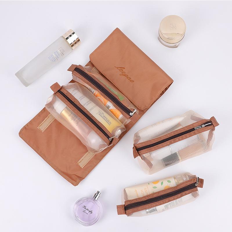 4-i-1 Resesminkväska för Kvinnor - Avtagbar Förvaring för Toalettartiklar och Kosmetika, Snygg Design