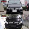 For Viano W639 2011-2014 Front Grille Diamond Star Style ABS Replacement Racing Grill Bumper Mesh Facelift Exterior Car Parts