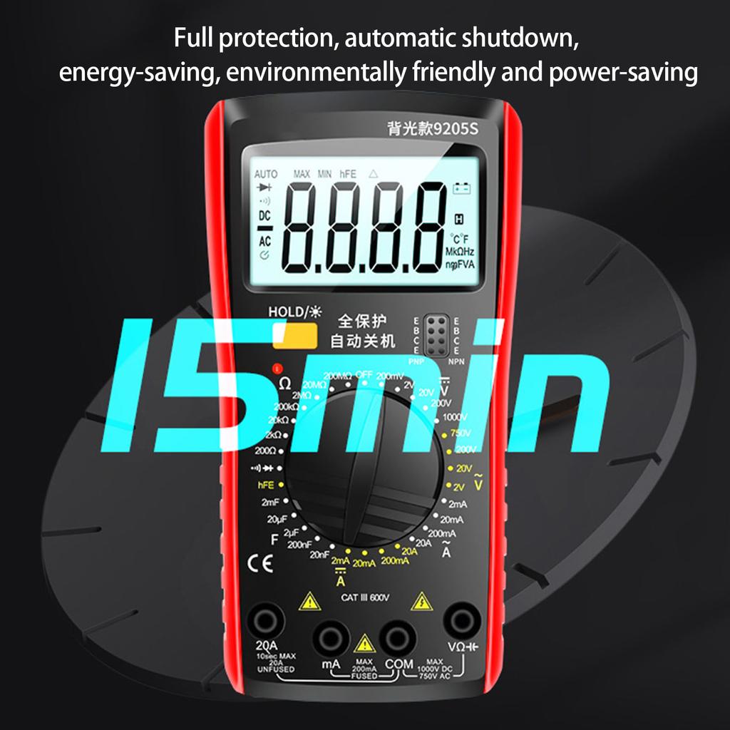 Advanced Auto Ranging Digital Multimeter With Backlit Screen Overload Protections Lightweight Stable For Electrical Diagnostics