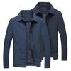 Lapel Long Sleeves Pockets Zipper Placket Men Coat Spring Autumn Casual Tin Type Slim Fit Jacket Coat