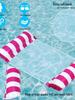 Aufblasbares Floß mit zwei Schläuchen und vier Schläuchen: Faltbares, Verdicktes Schwimmbett mit Rückenlehne für den Sommer-Wasserspaß