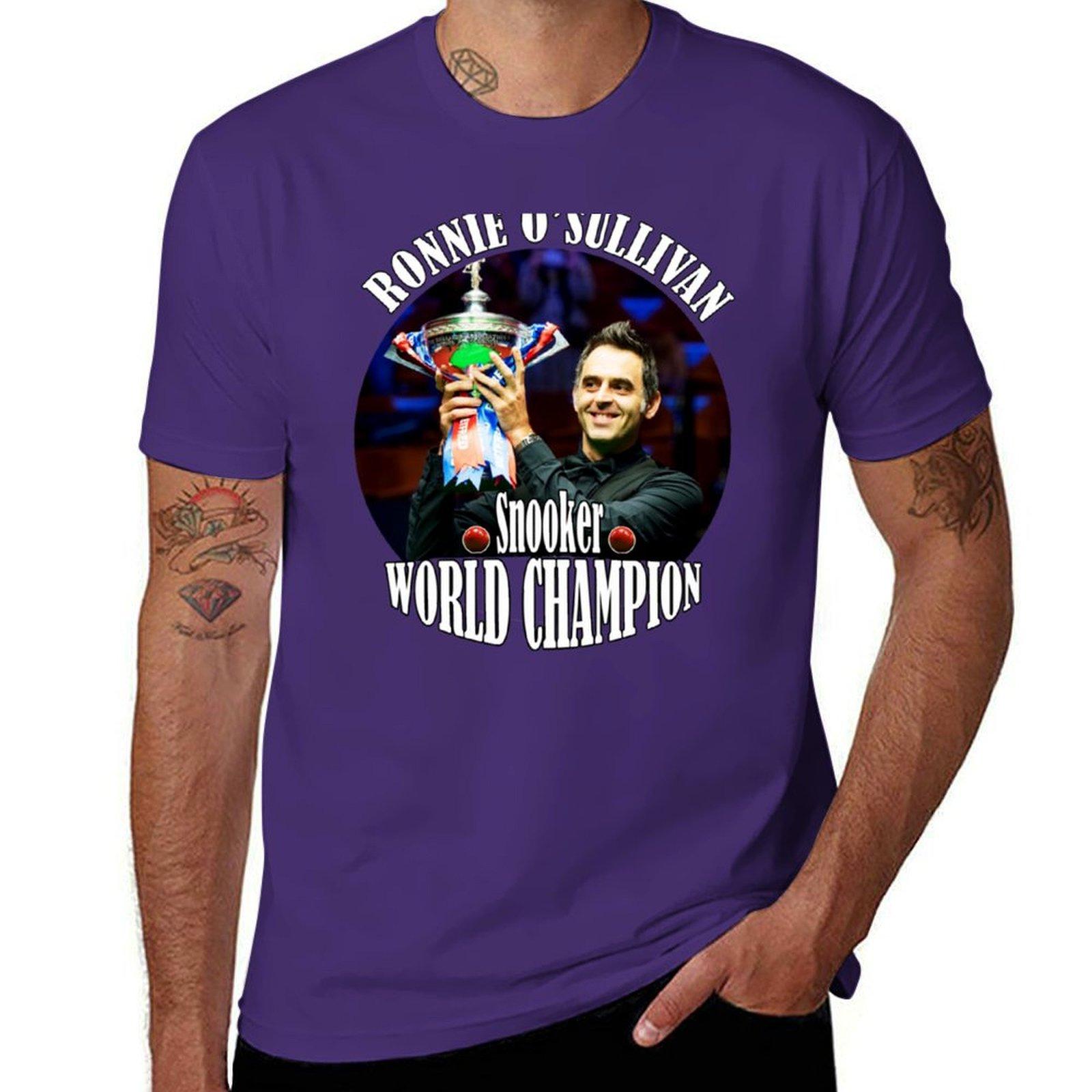 XIXI Fashion Ronnie O Sullivan de snooker Wereldkampioen T-shirt aanpasbare blanco's plus size tops heren witte t-shirts L