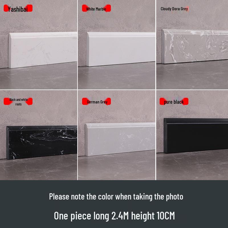 

Білі Порцелянові та Чорні Мармурові Плінтусні Плитки для Підлоги Вітальні