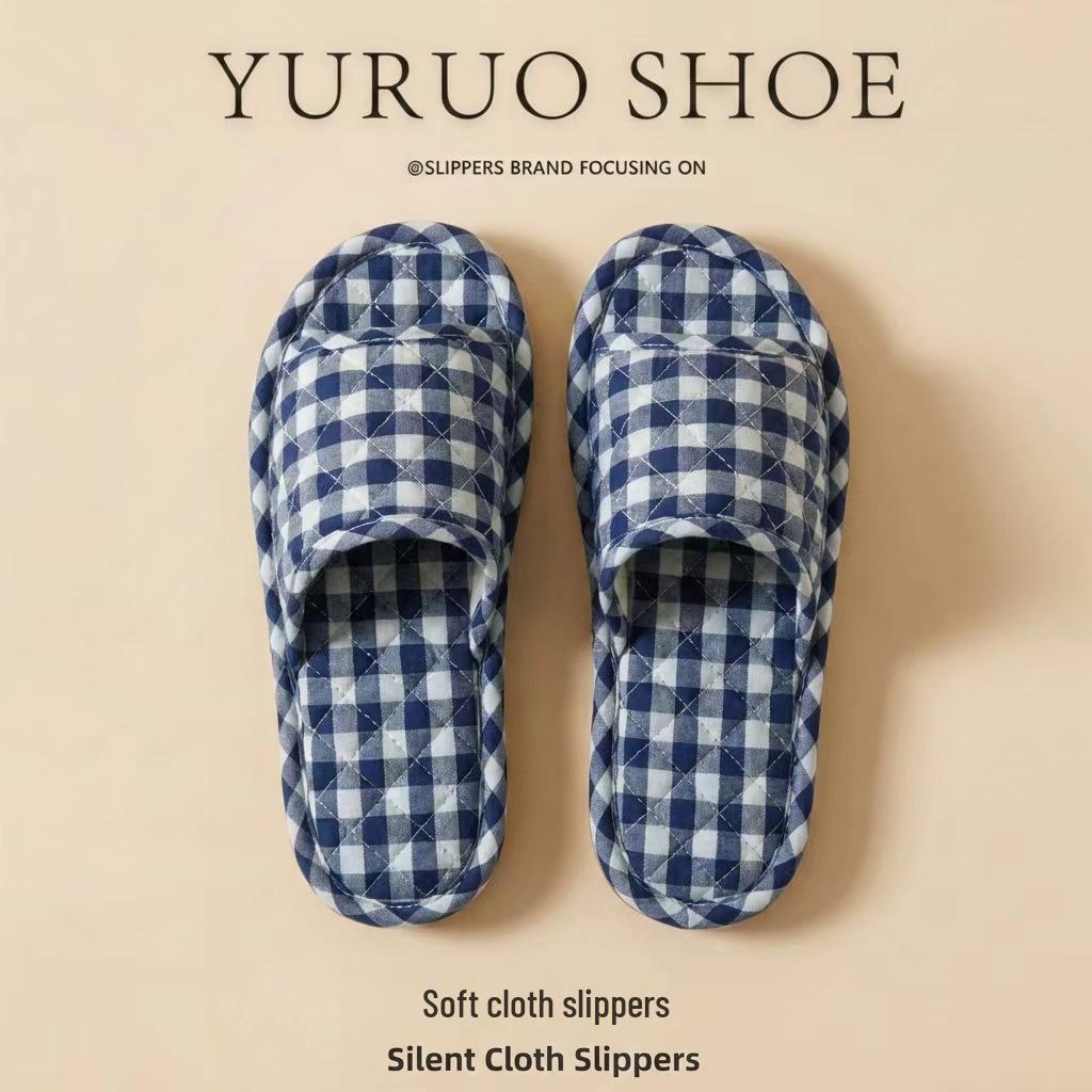 2025 Unisex Linen Slippers: Silent, Non-slip Cotton for All Seasons, Ideal for Home and Indoor Wooden Floors.