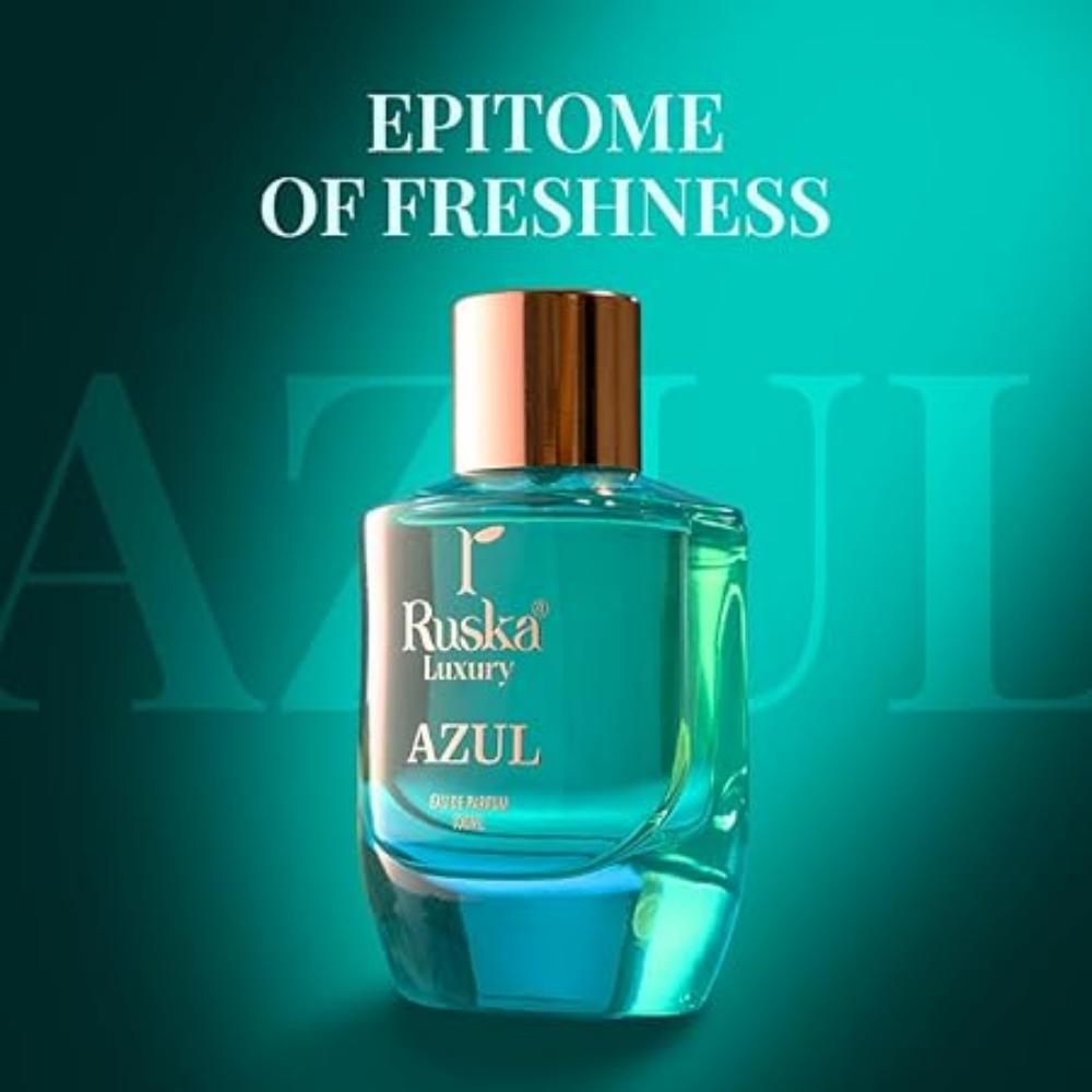 AZUL Unisex Perfume, 100ml | |Rich, Woody & Spicy Fragrance Spray | Long Lasting Perfume for Men & Women |