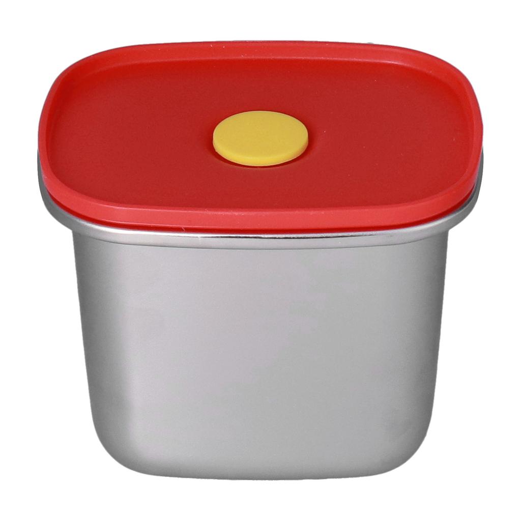 Lunch Box Red Excellent Sealing Easily Clean Environmental Protection Food Storage Containers for Students550ml