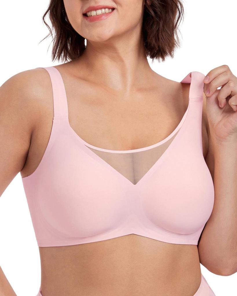 European & American Plus Size Wire-Free Minimizing Bra - Anti-Sag Support