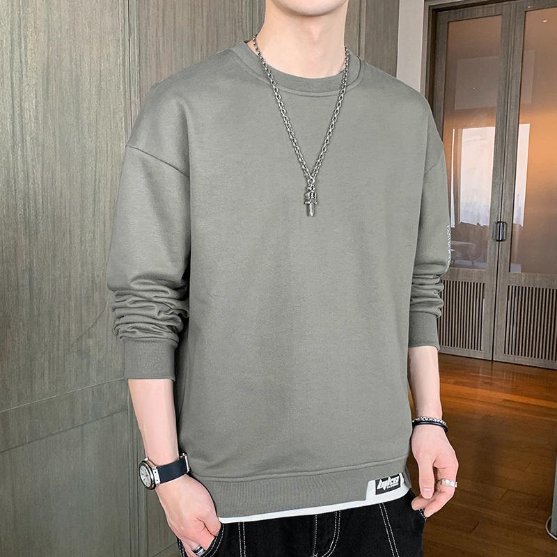 Men's Sweatshirt Spring and Autumn New Fashionable Loose Casual Long Sleeve Round Neck Trendy Brand Korean Top