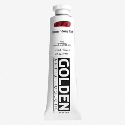 Golden : Dickflüssige Acrylfarbe : 60ml : Chinacridonrot