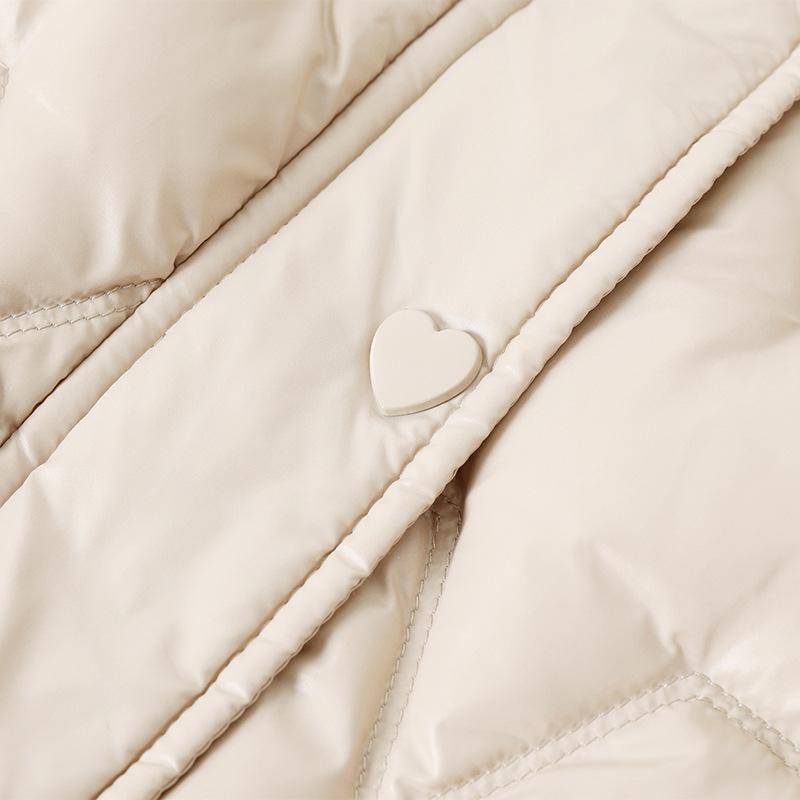 Down Jacket for Women Medium To Long Thick Hooded Middle-aged and Elderly Plus Size Women's Cotton Jacket