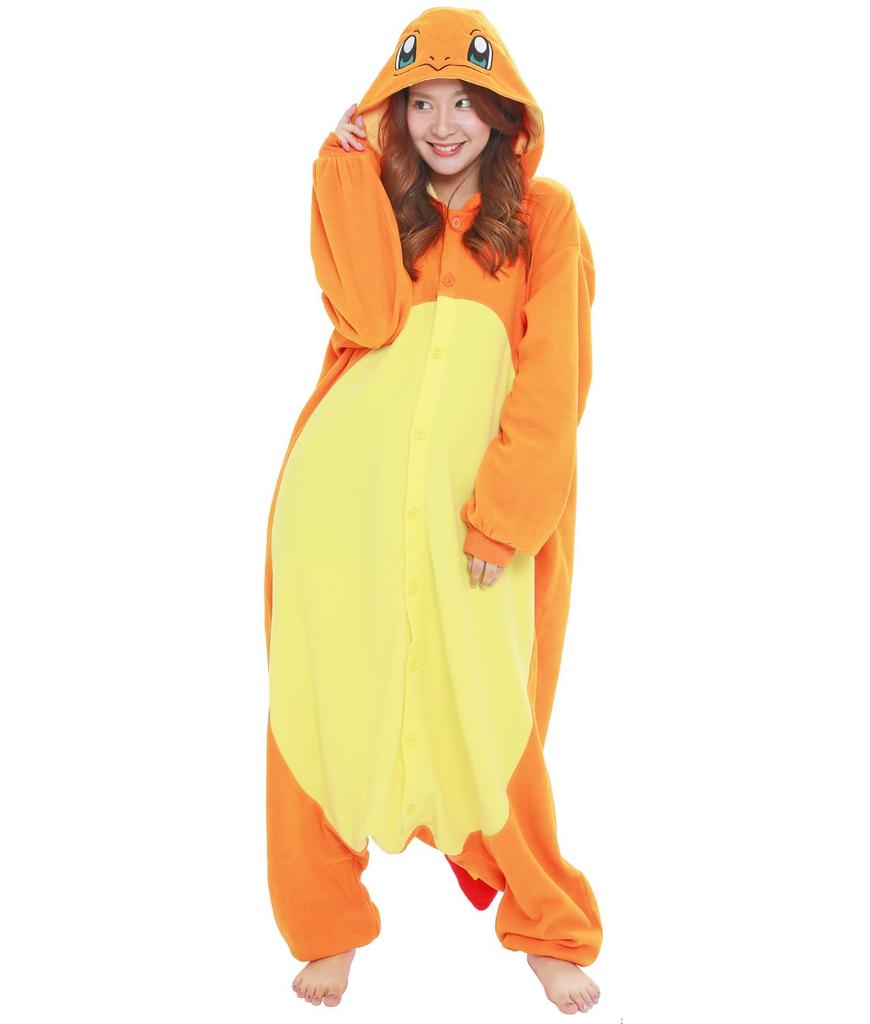 SAZAC Fleece Kigurumi Charmander One Size Fits All TMY-055