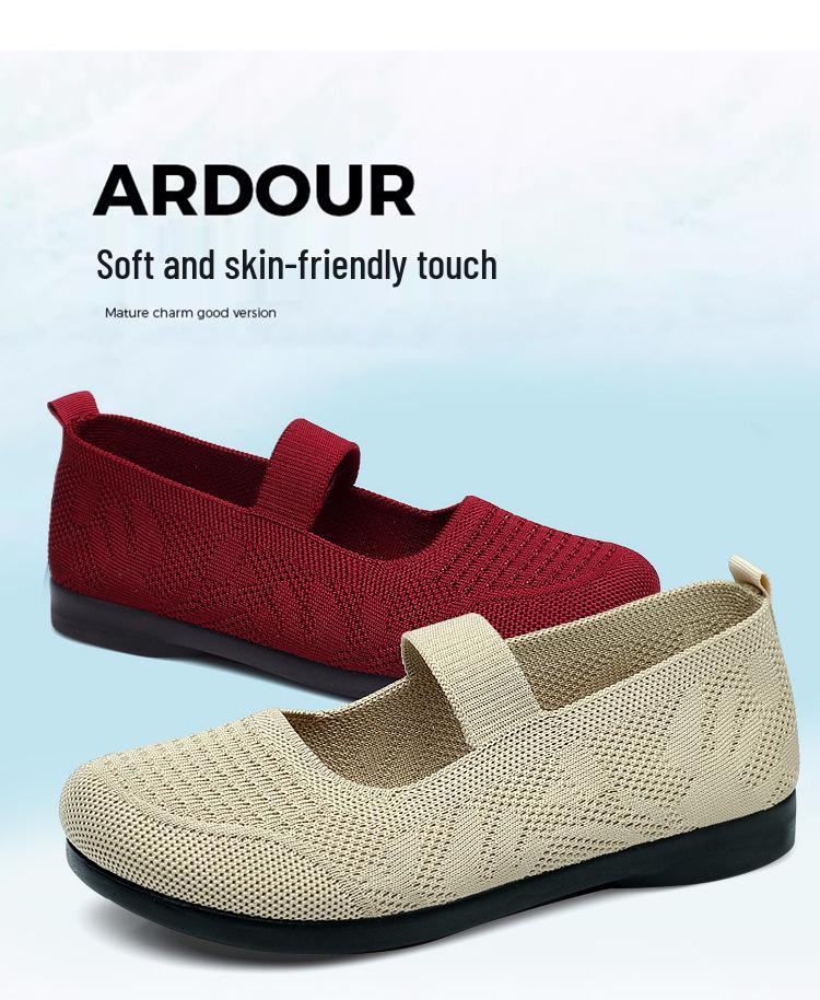 Comfortable Breathable Cloth Shoes with Soft Soles for Women