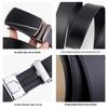 2024 Men's Genuine Leather Automatic Buckle Belt - Versatile Vegetable Tanned Cowhide for Business Style