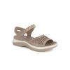 Women Comfort Velcro Sandals Beige 355f0v18d