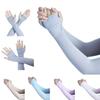 Ice Sleeves Cycling Gloves Women Sunscreen Sleeves Sun UV Protection Hand Cover Sun Protection Gloves Half Finger Sleeves